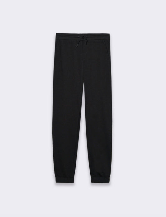 Man's basic sweat jogger pants - Black