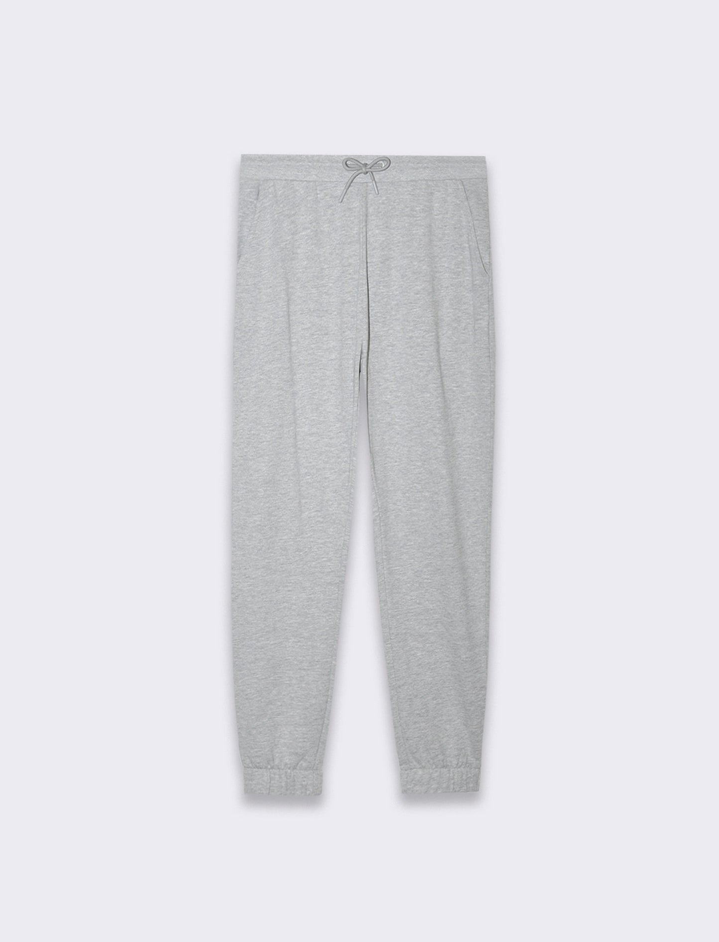 Pantaloni jogger basic in felpa da uomo - Grigio mel.