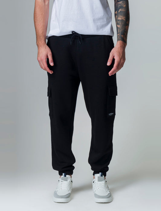 Man's sweatpants with pockets for comfort - Black
