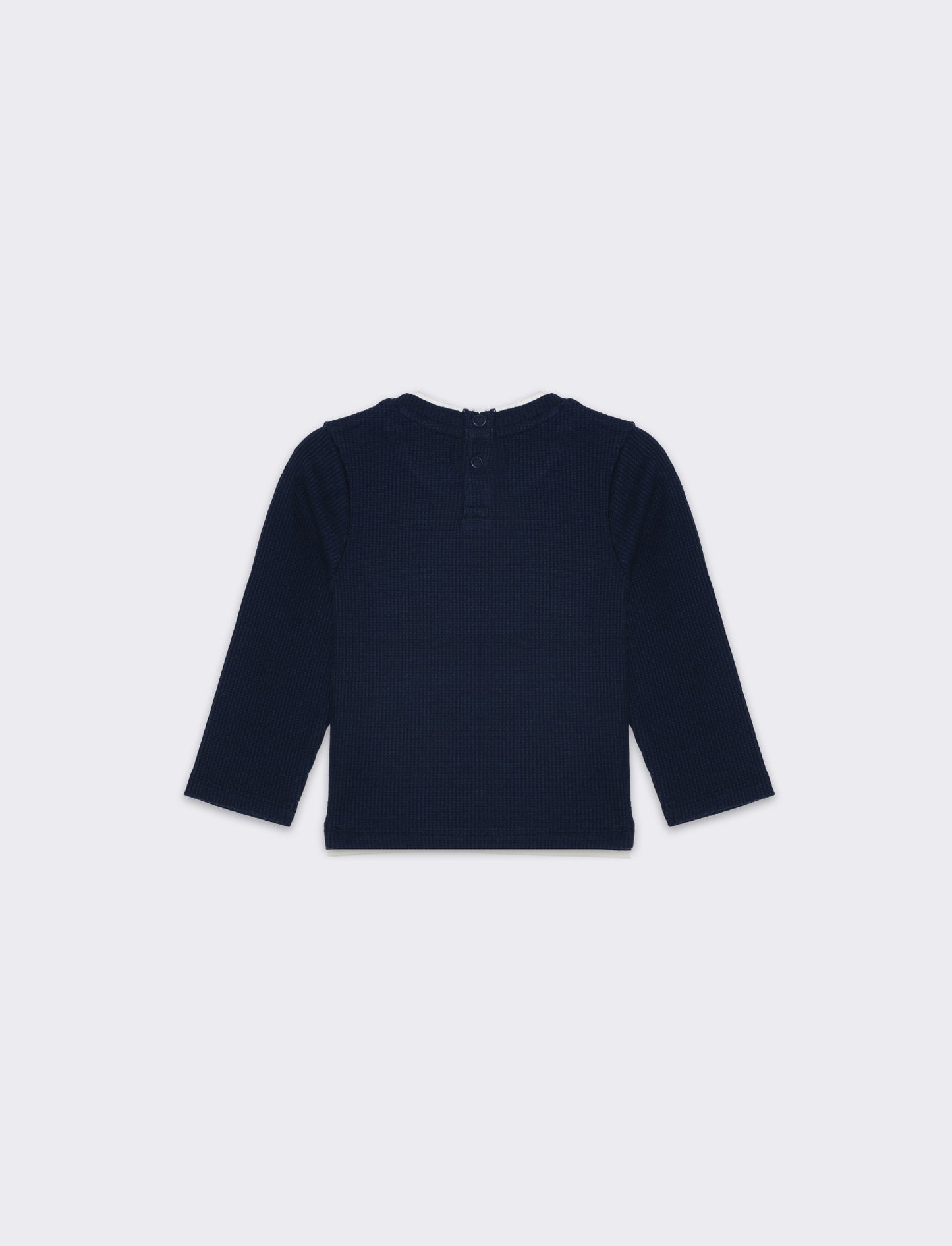 Maglietta con inserti a contrasto da neonato - Blu