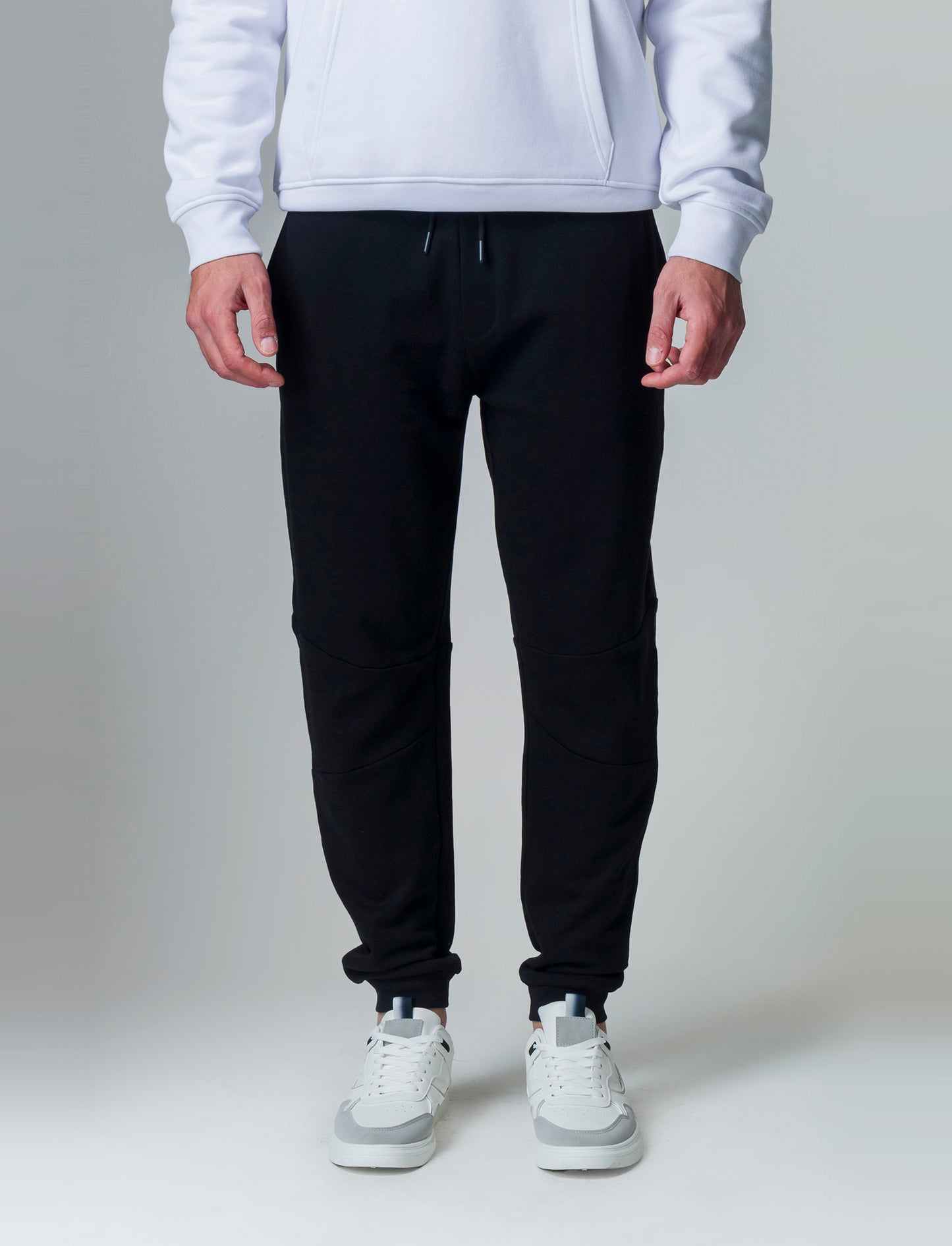 Pantaloni jogger in felpa da uomo - Nero