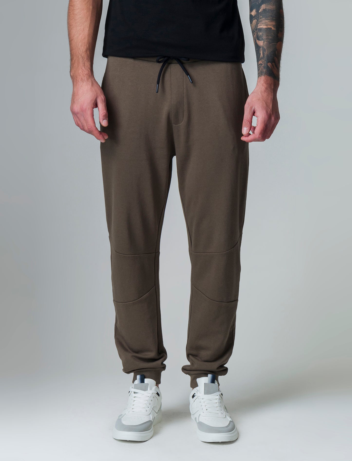 Pantaloni jogger in felpa da uomo - Verde kaki
