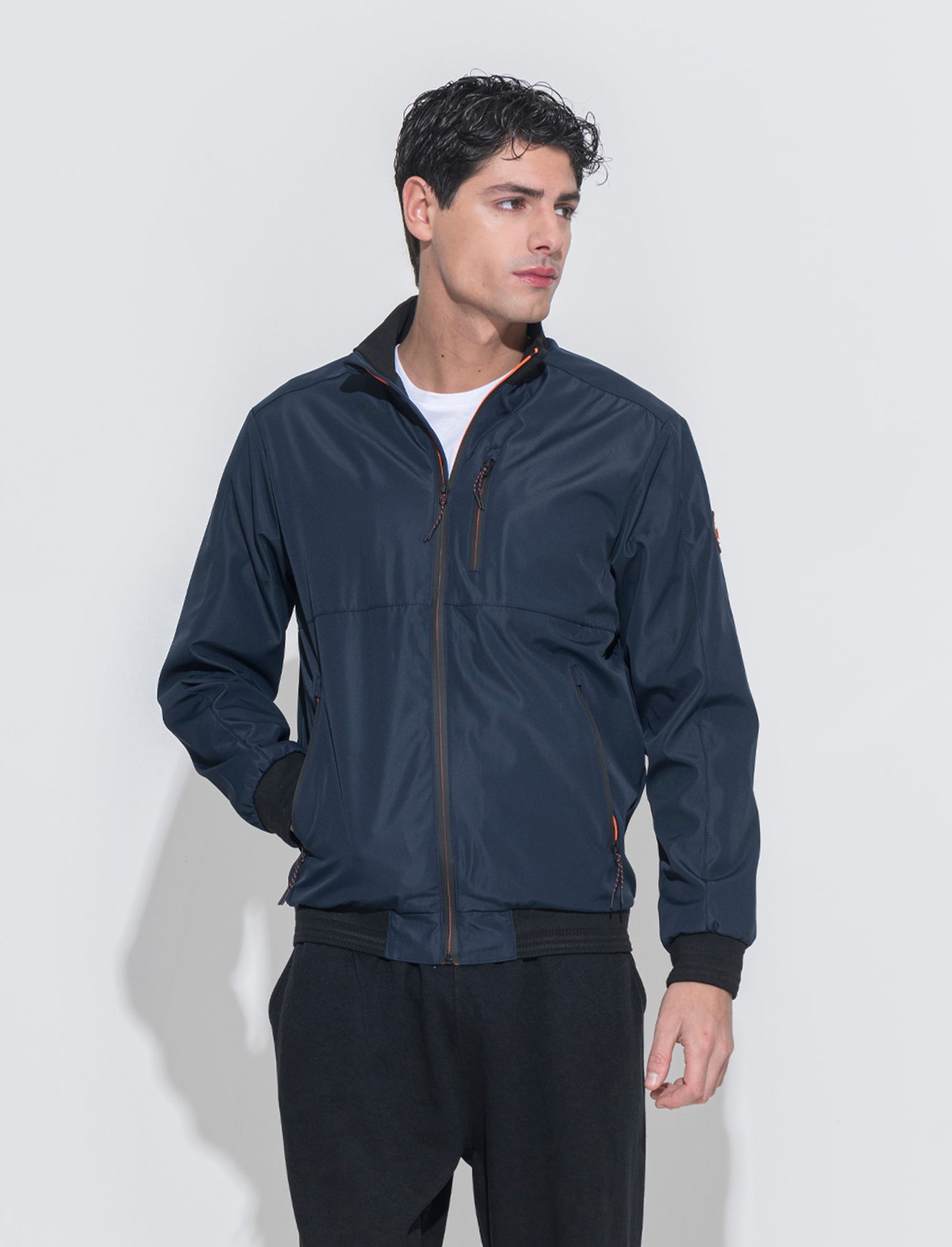 Giubbotto antivento sportivo da uomo - Blu