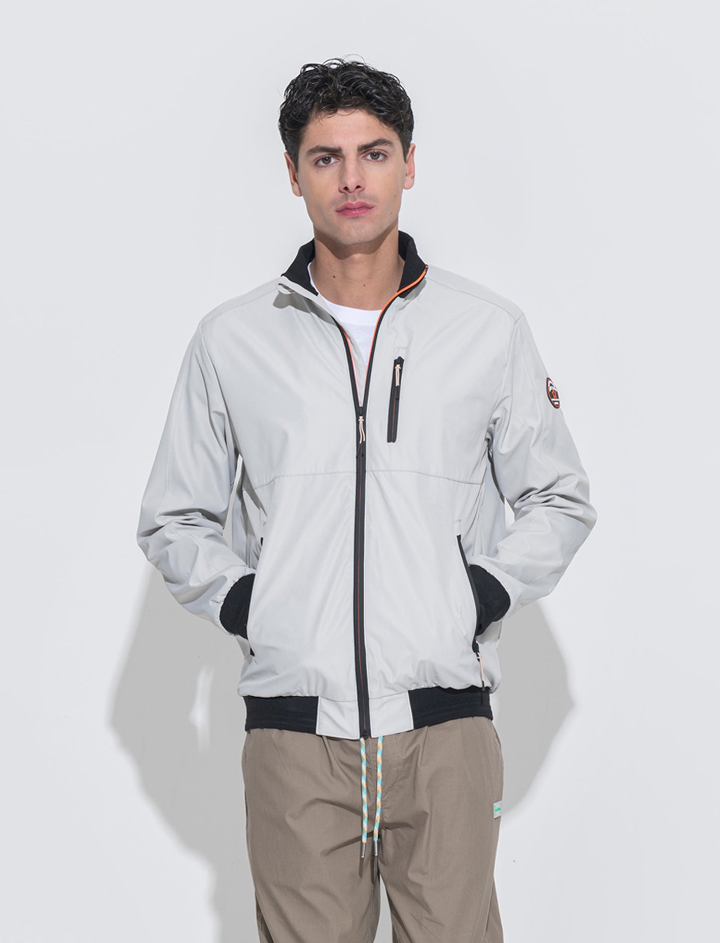 Man's windproof sports jacket - Grey