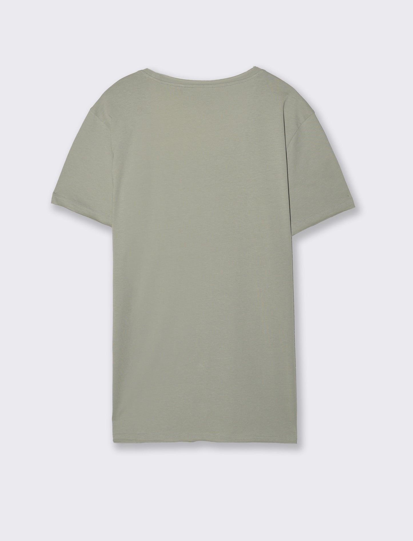 T-shirt scollo ampio regular fit da uomo - Verde