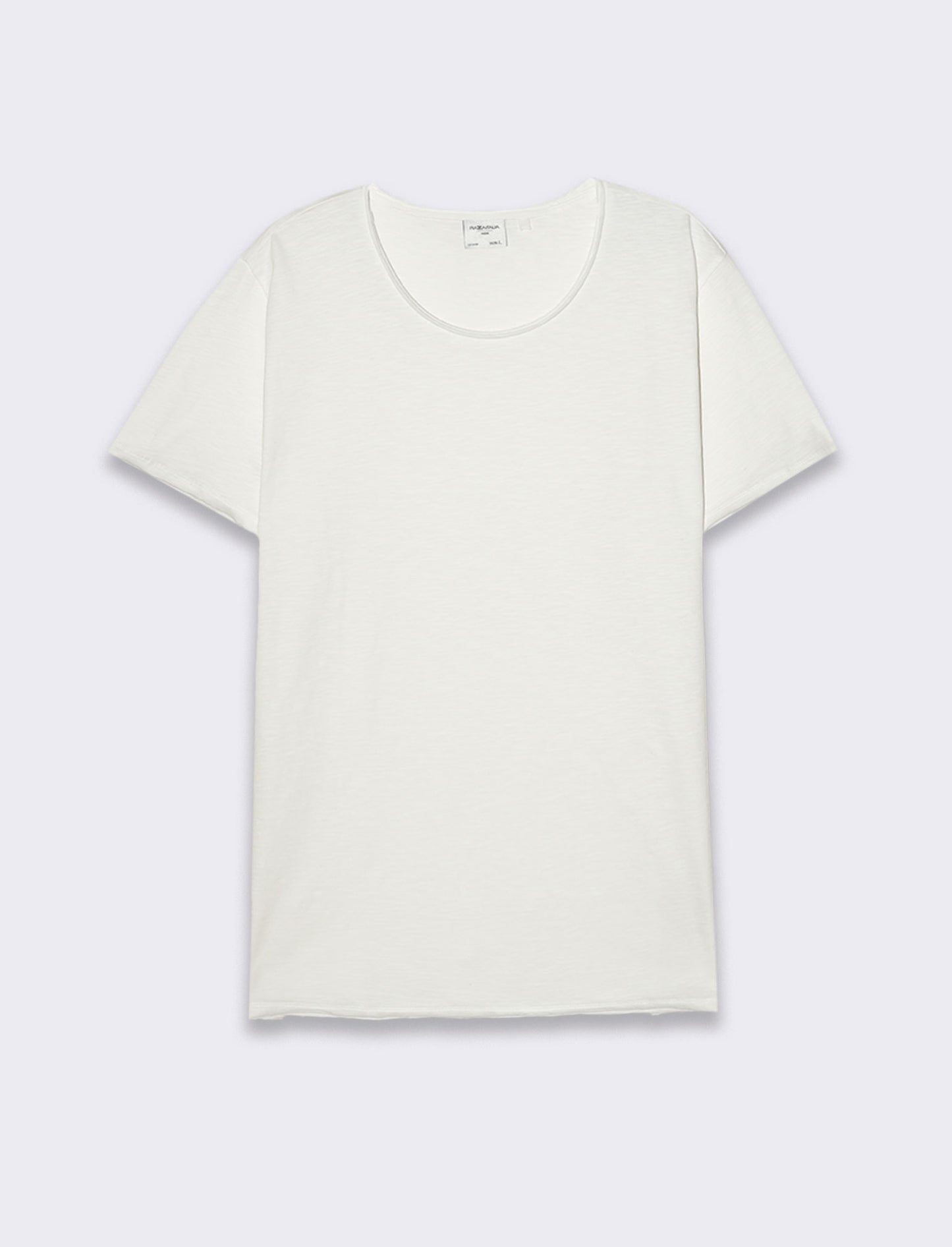 T-shirt cotone slub regular fit da uomo - Bianco
