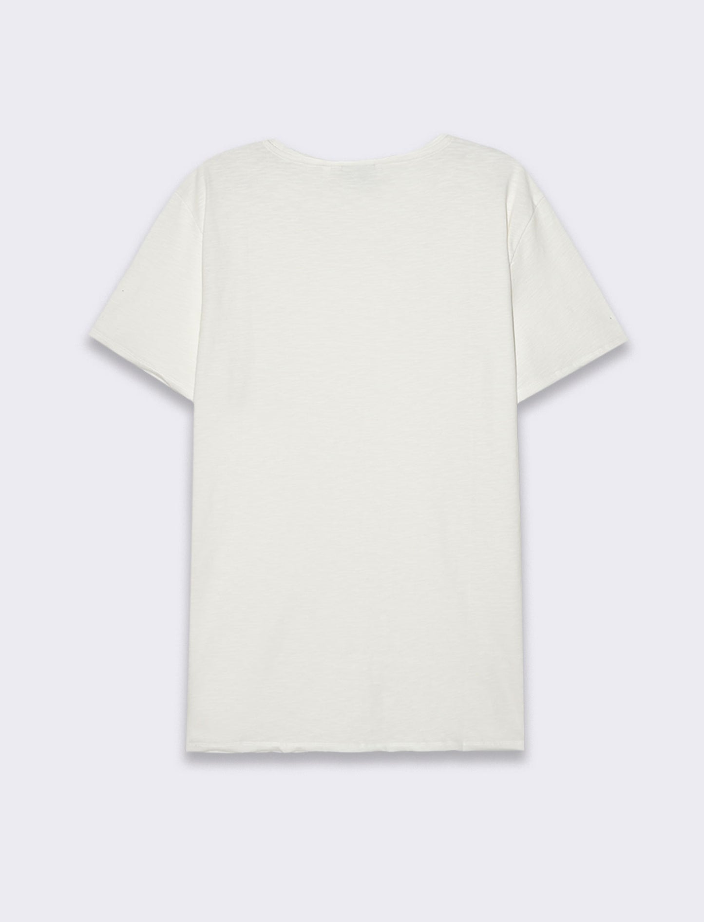 T-shirt cotone slub regular fit da uomo - Bianco