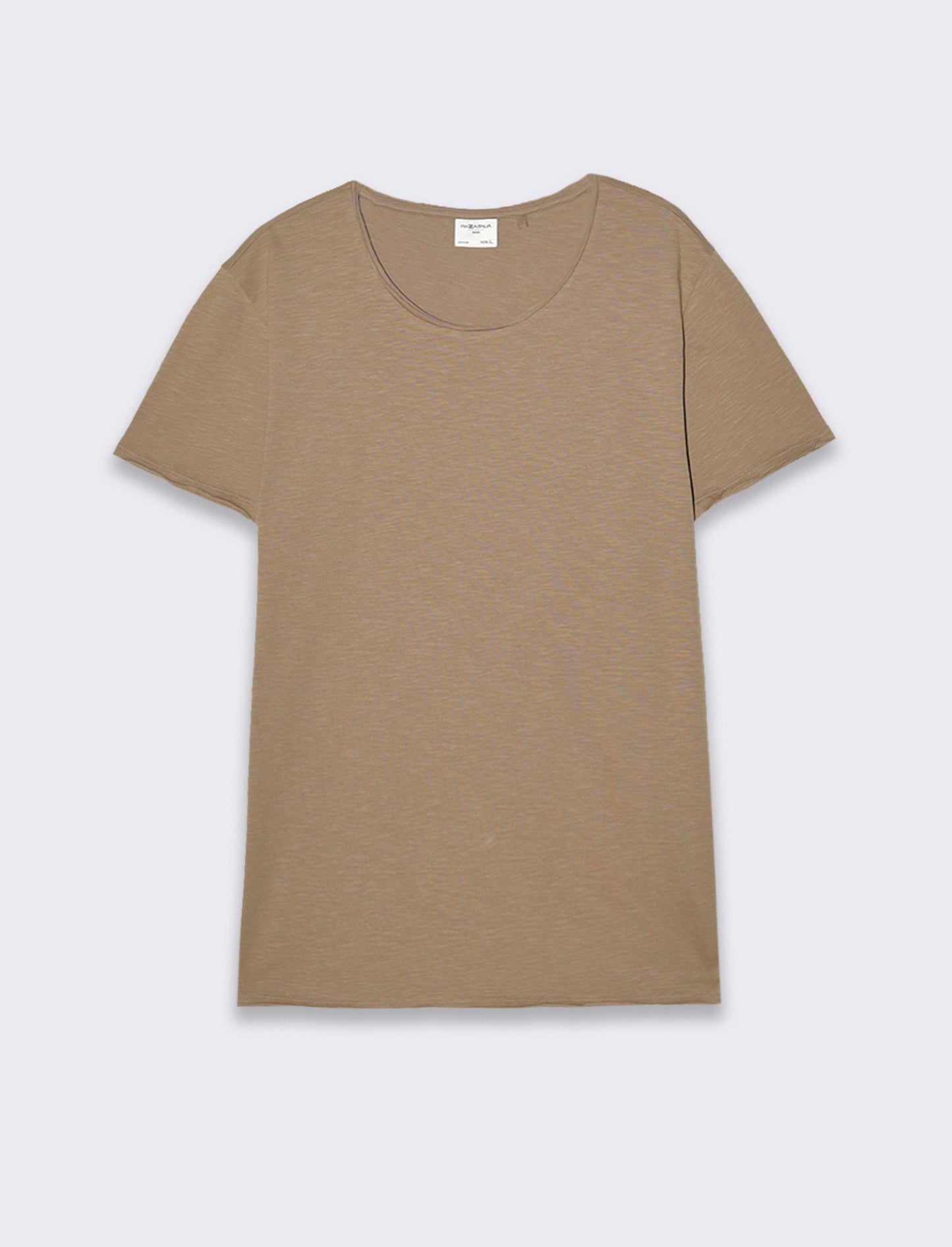 Man's slub cotton regular fit t-shirt - Grey