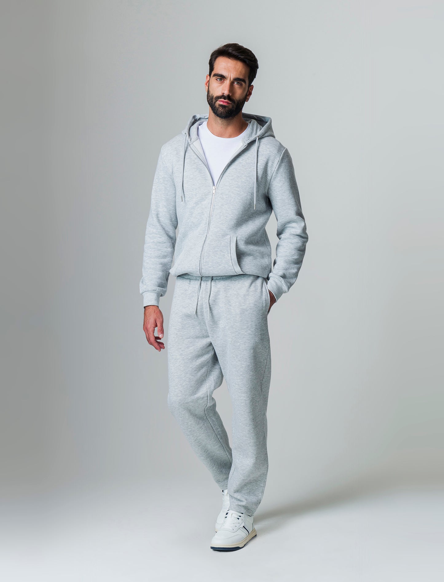 Man's jogger sweatpants with straight fit - Grey