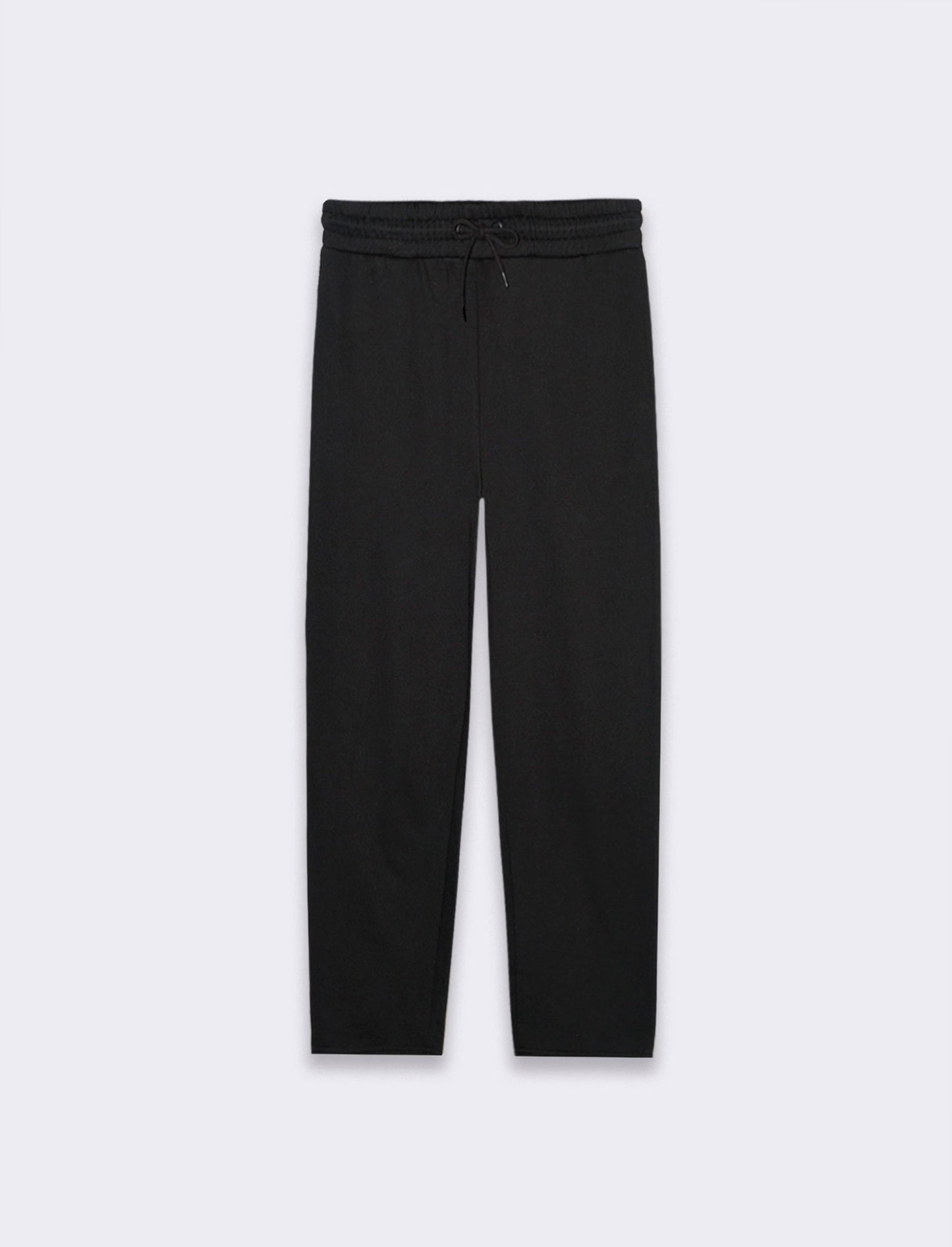 Man's jogger sweatpants with straight fit - Black