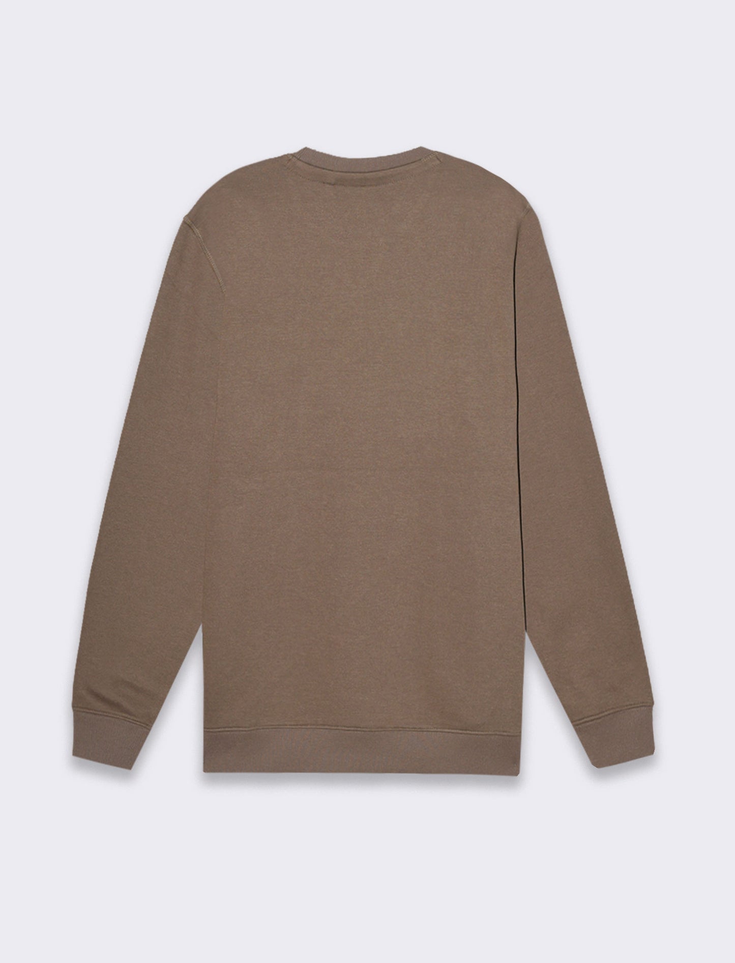 Felpa basic girocollo da uomo - Grigio fango