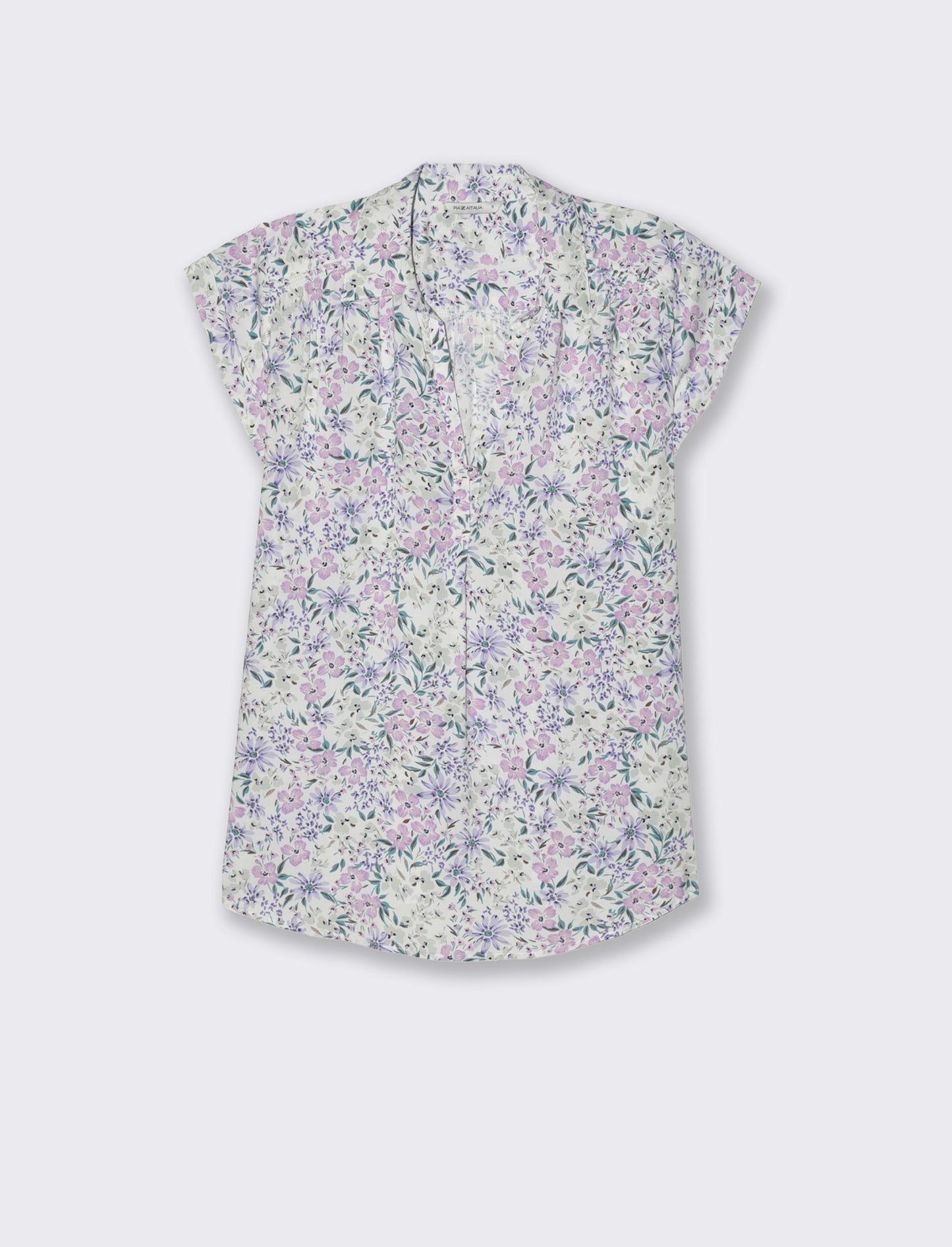 Woman's v-neck cascading top - 