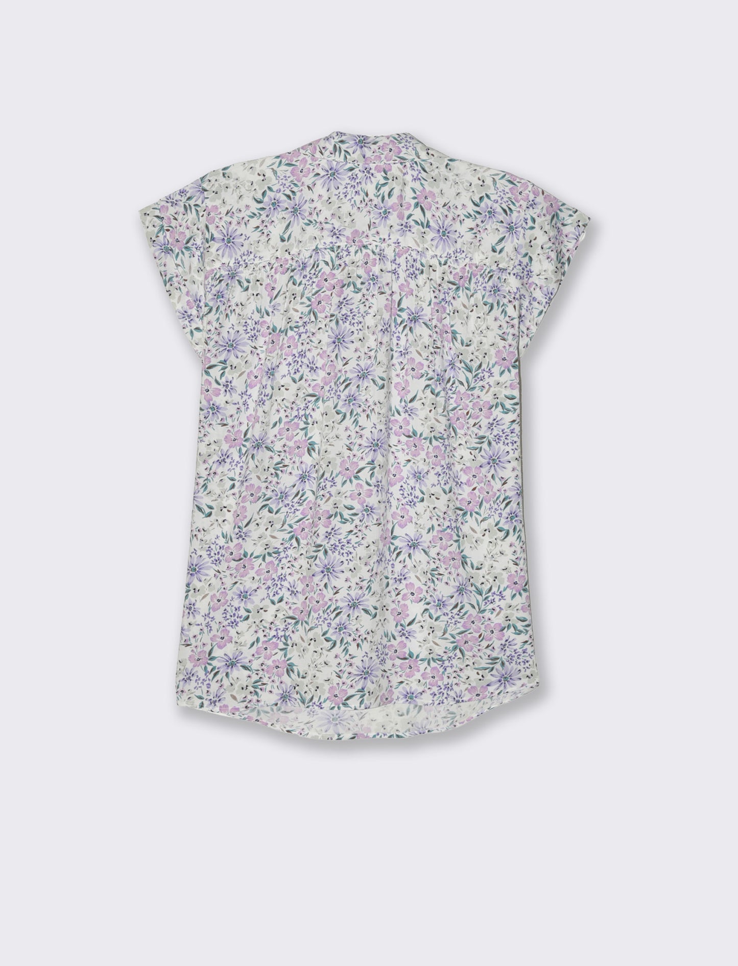 Woman's v-neck cascading top - 