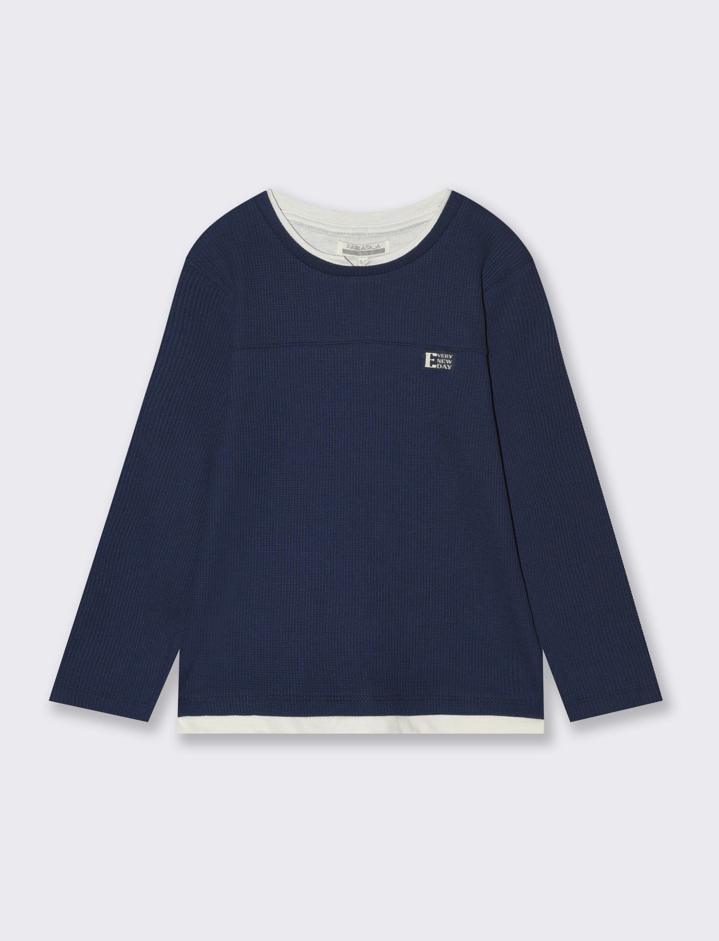 Maglia girocollo da bambino - Blu