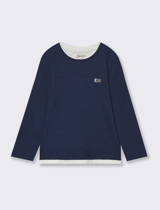 Maglia girocollo da bambino - Blu