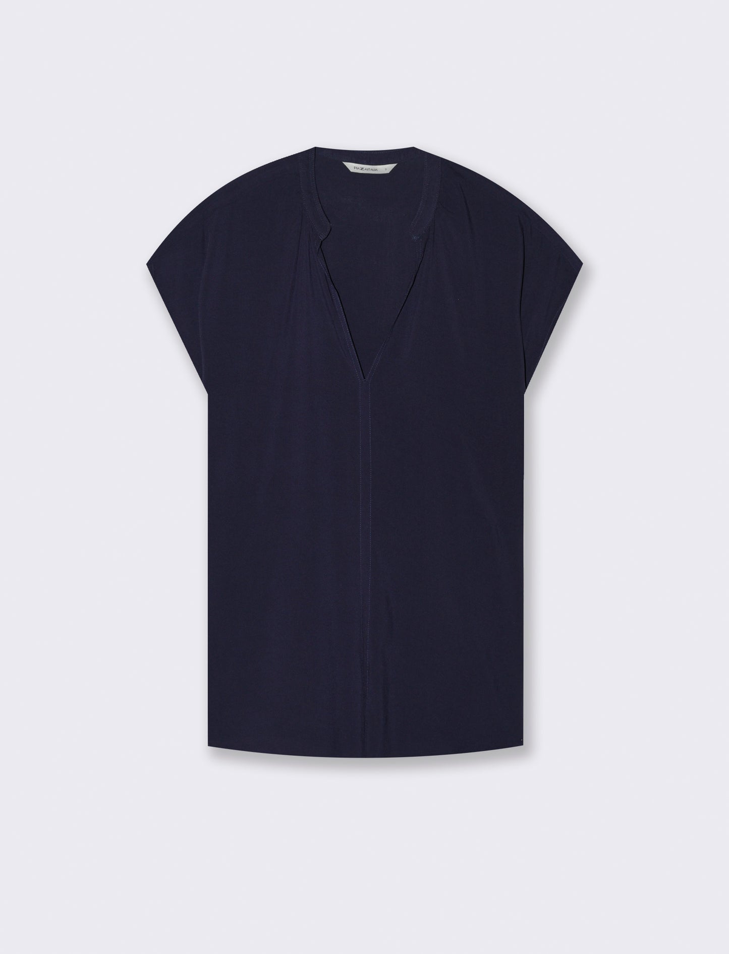 Casacca con scollo a v da donna - Blu
