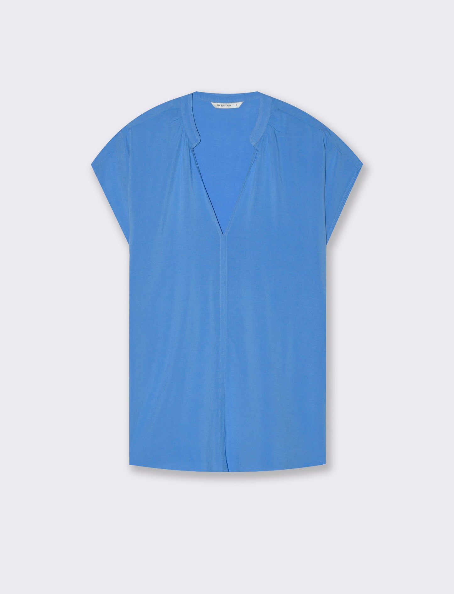 Casacca con scollo a v da donna - Bluette