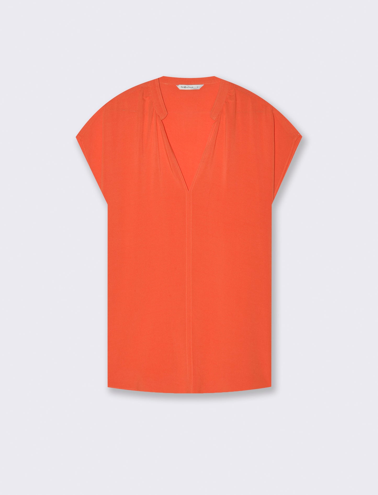 Casacca con scollo a v da donna - Arancio