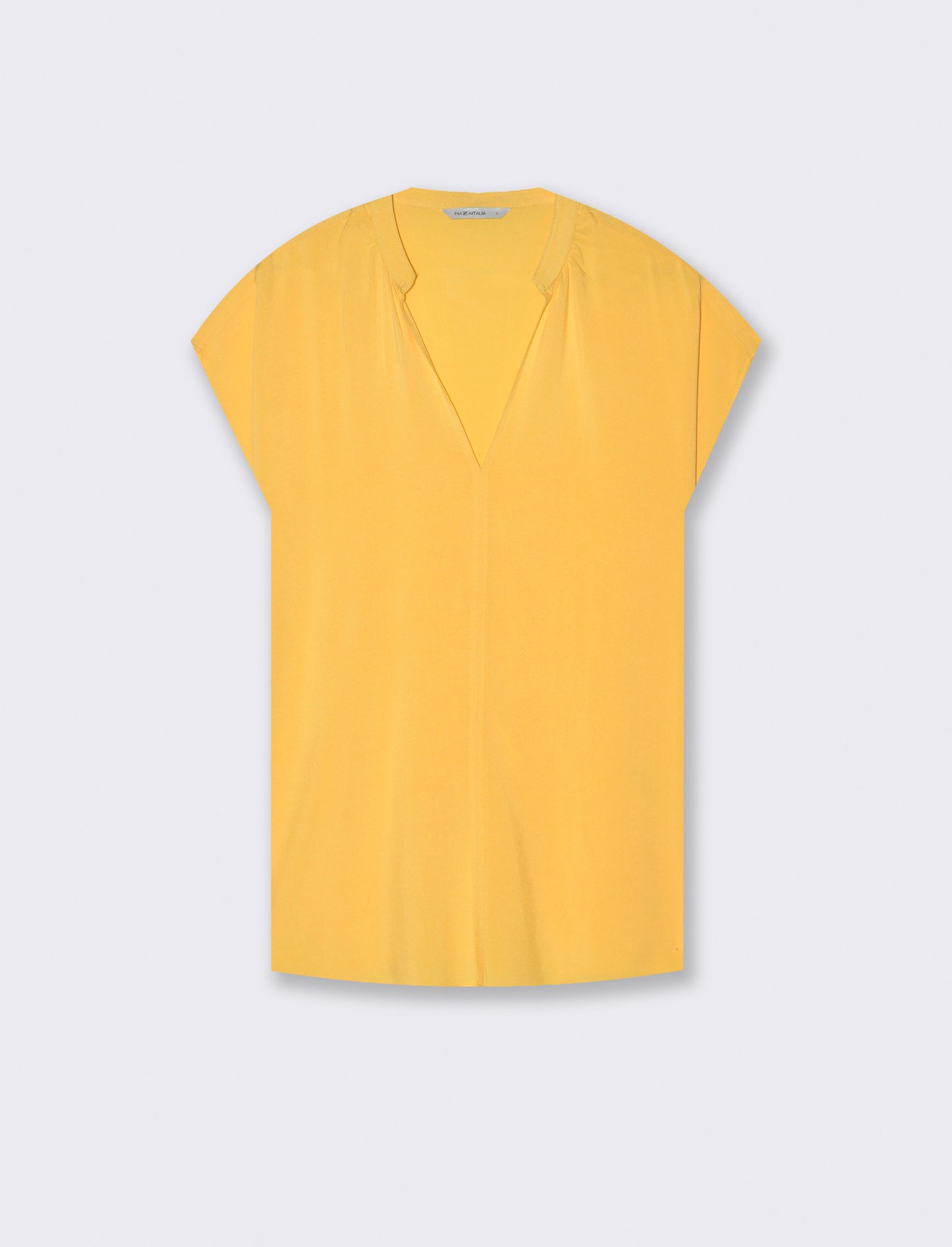 Casacca con scollo a v da donna - Giallo