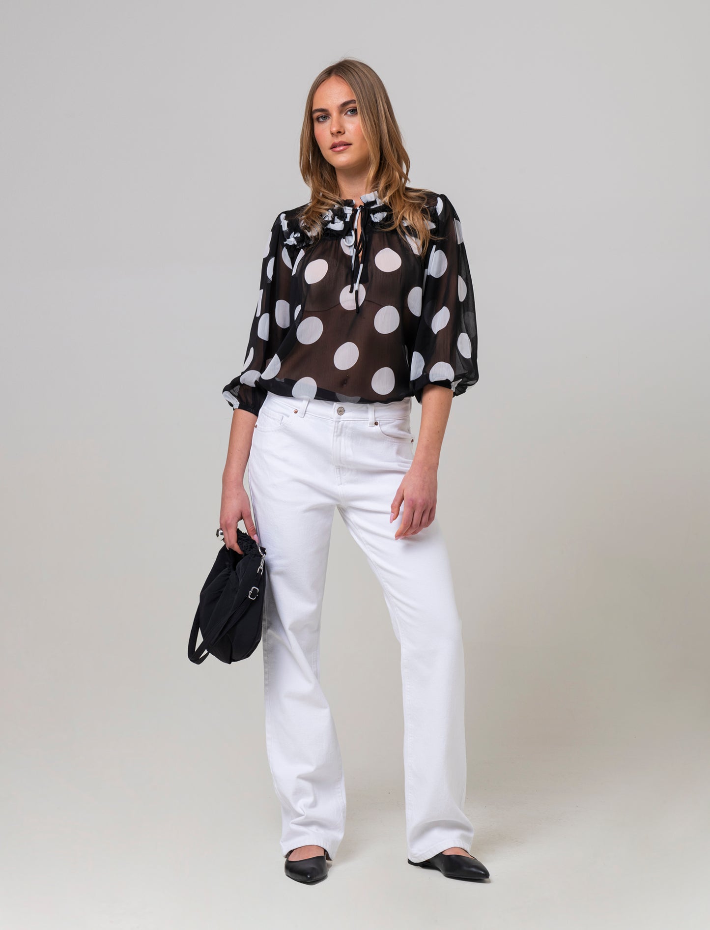 Blusa con ruches da donna - var 1