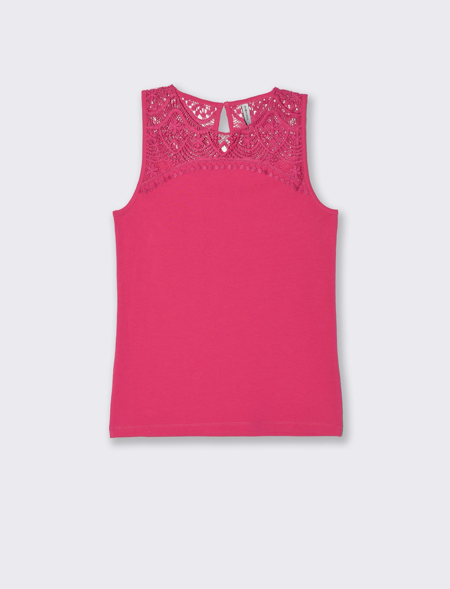 Top con pizzo da donna - Fuxia