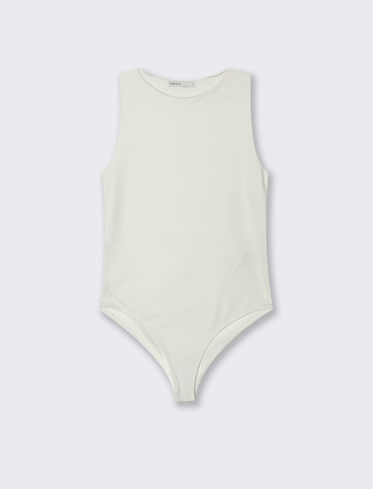 Body giromanica da donna - Bianco latte