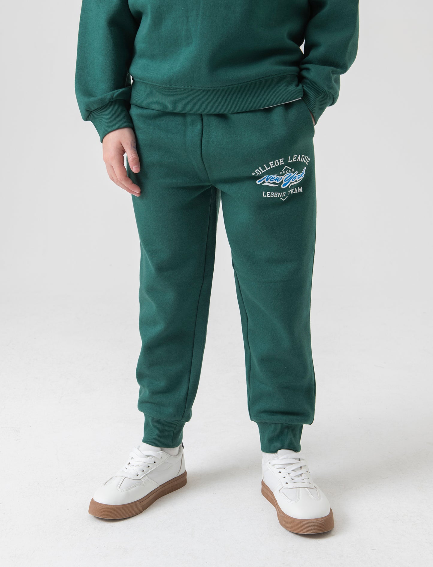 Pantaloni jogger con stampa da bambino - Verde