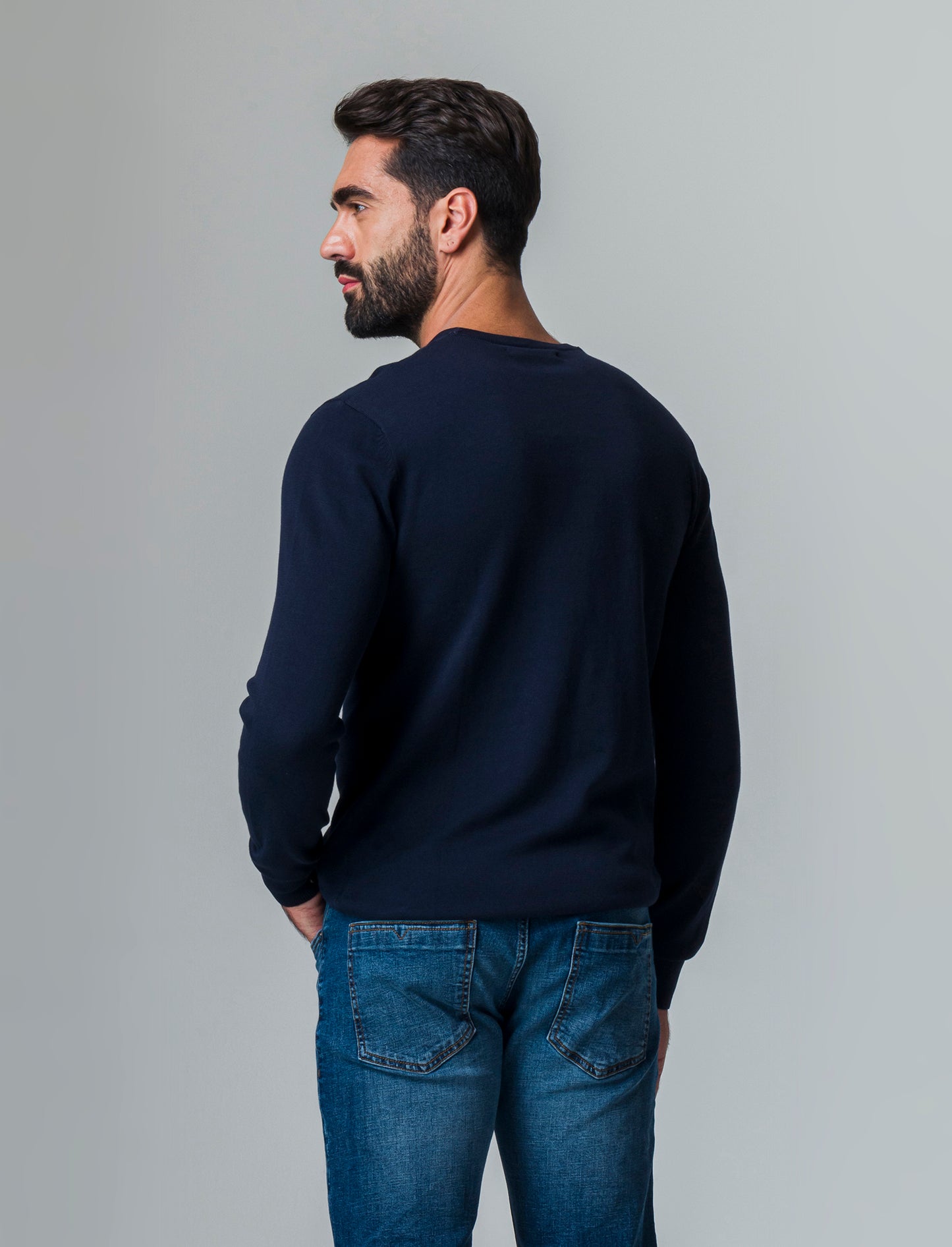 Man's basic cotton t-shirt - Blue