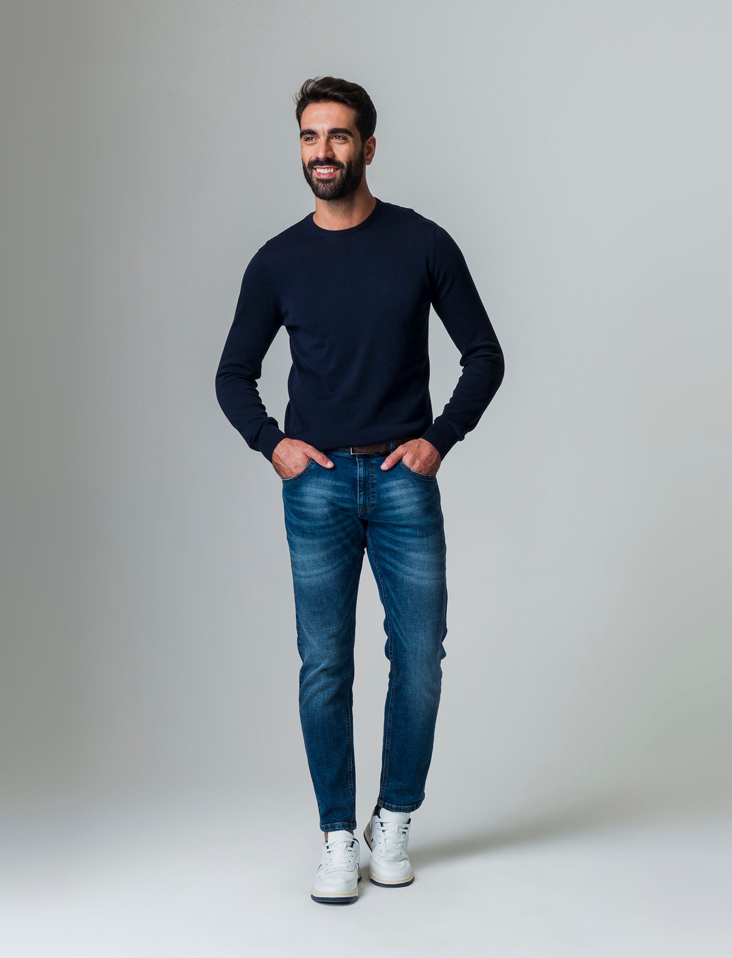 Man's basic cotton t-shirt - Blue