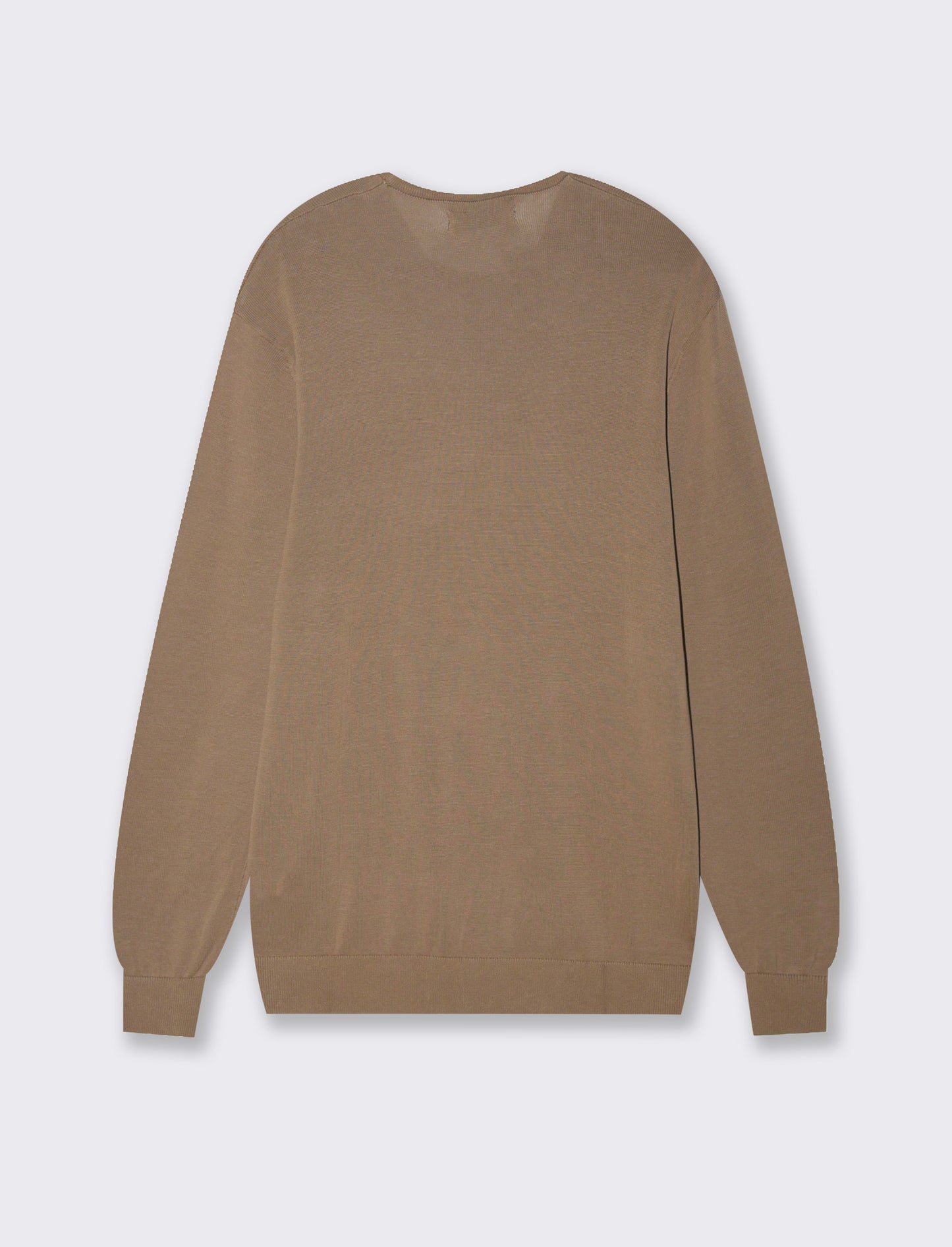 Maglia basic in puro cotone da uomo - Grigio tortora