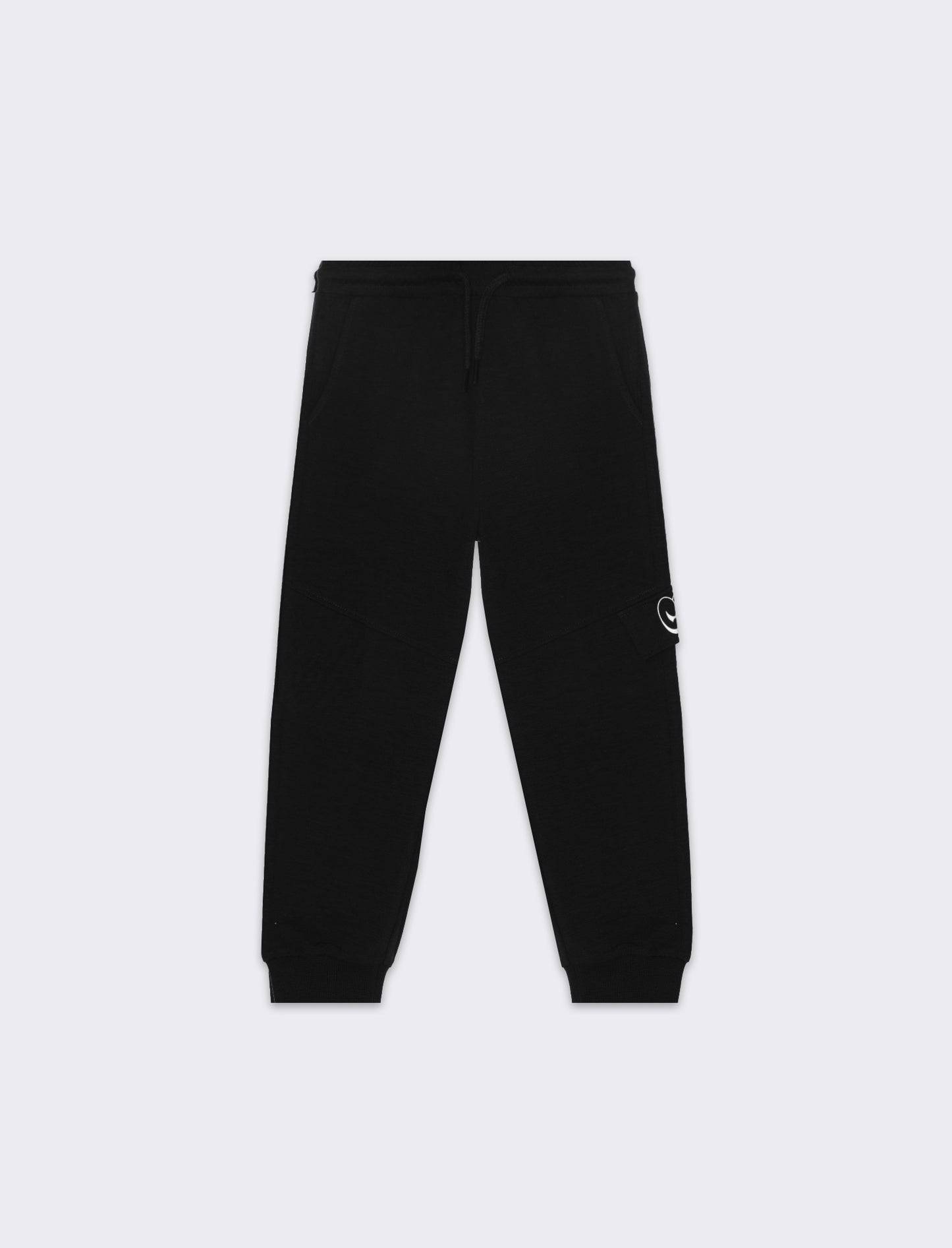 Jogger in felpa fiammata da bambino - Nero