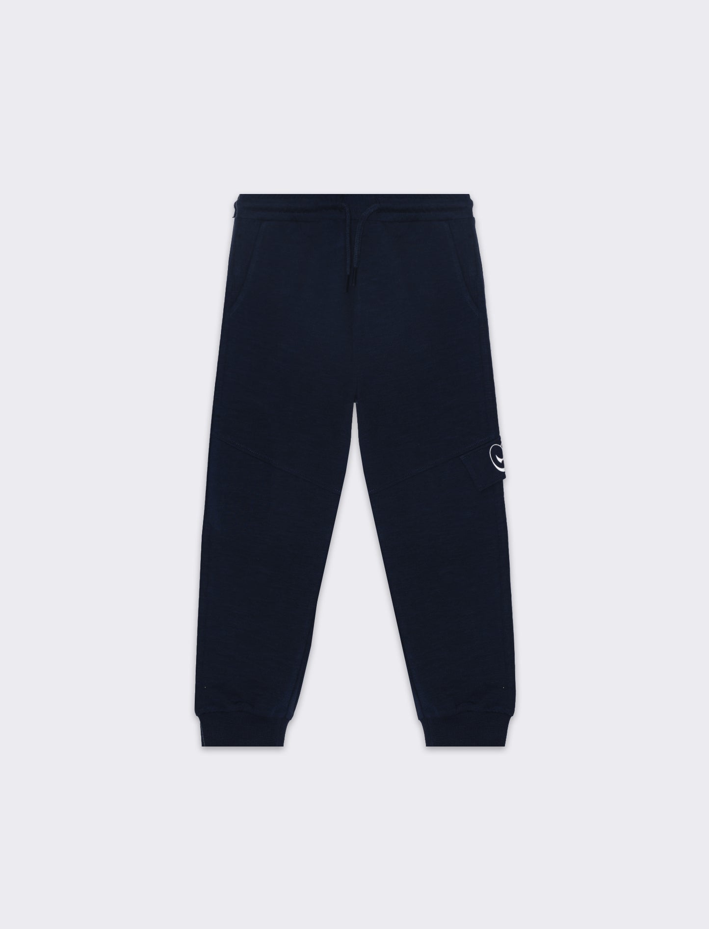 Jogger in felpa fiammata da bambino - Blu