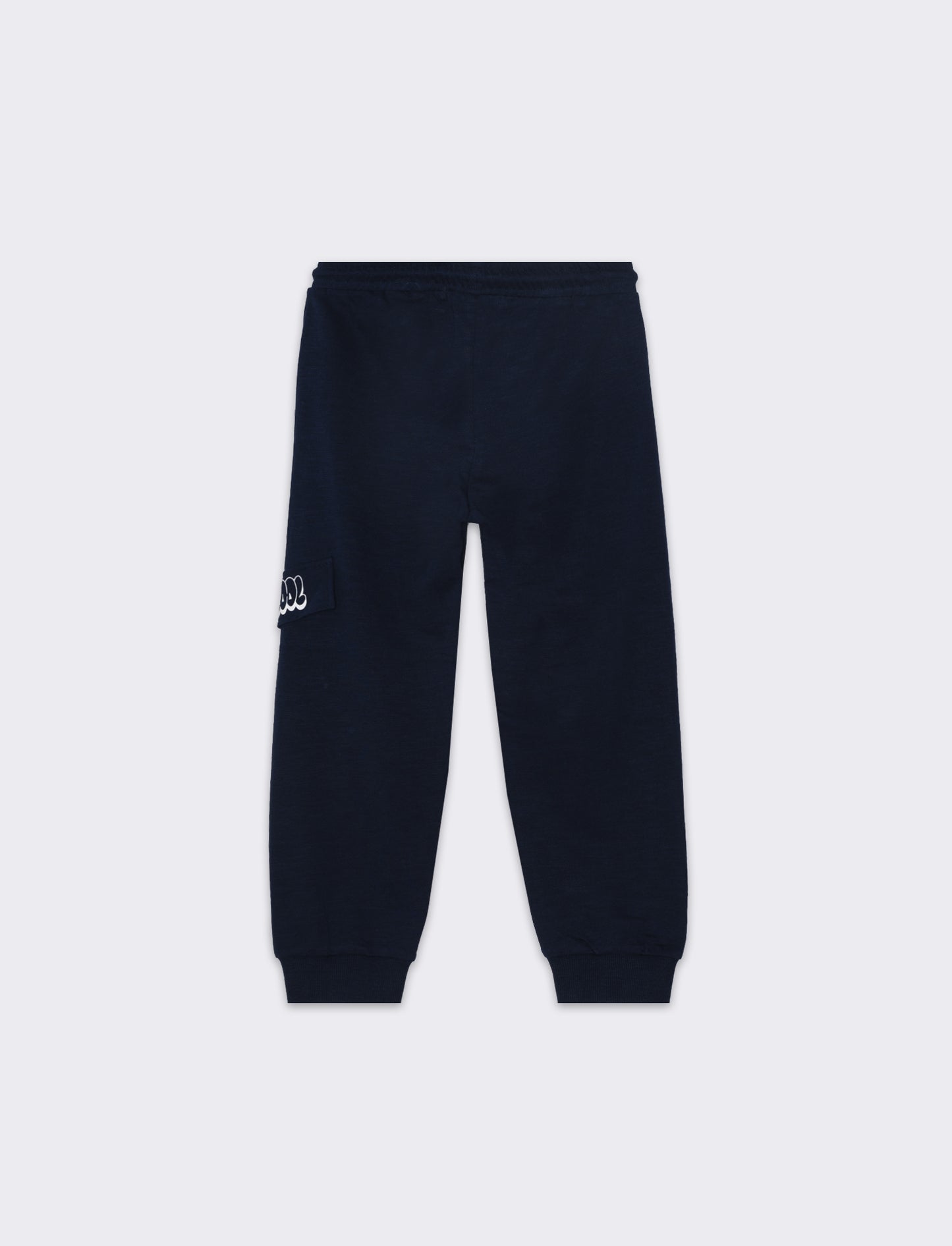 Jogger in felpa fiammata da bambino - Blu