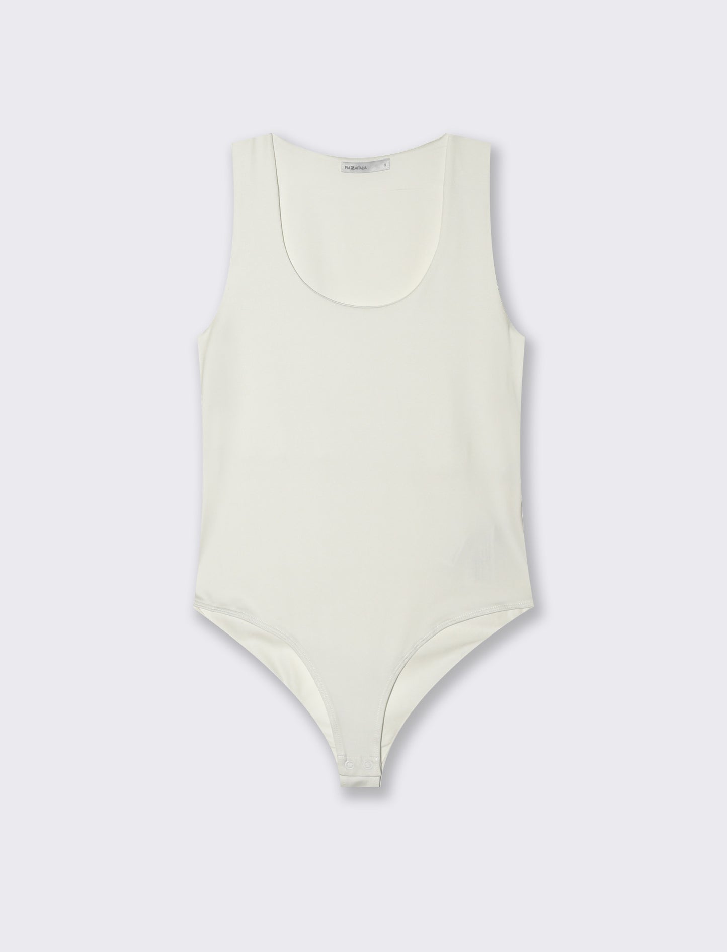 Woman's sleeveless body - giromanica style - White