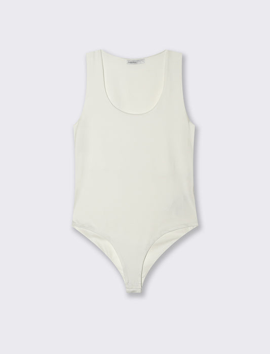 Body giromanica da donna - Bianco latte