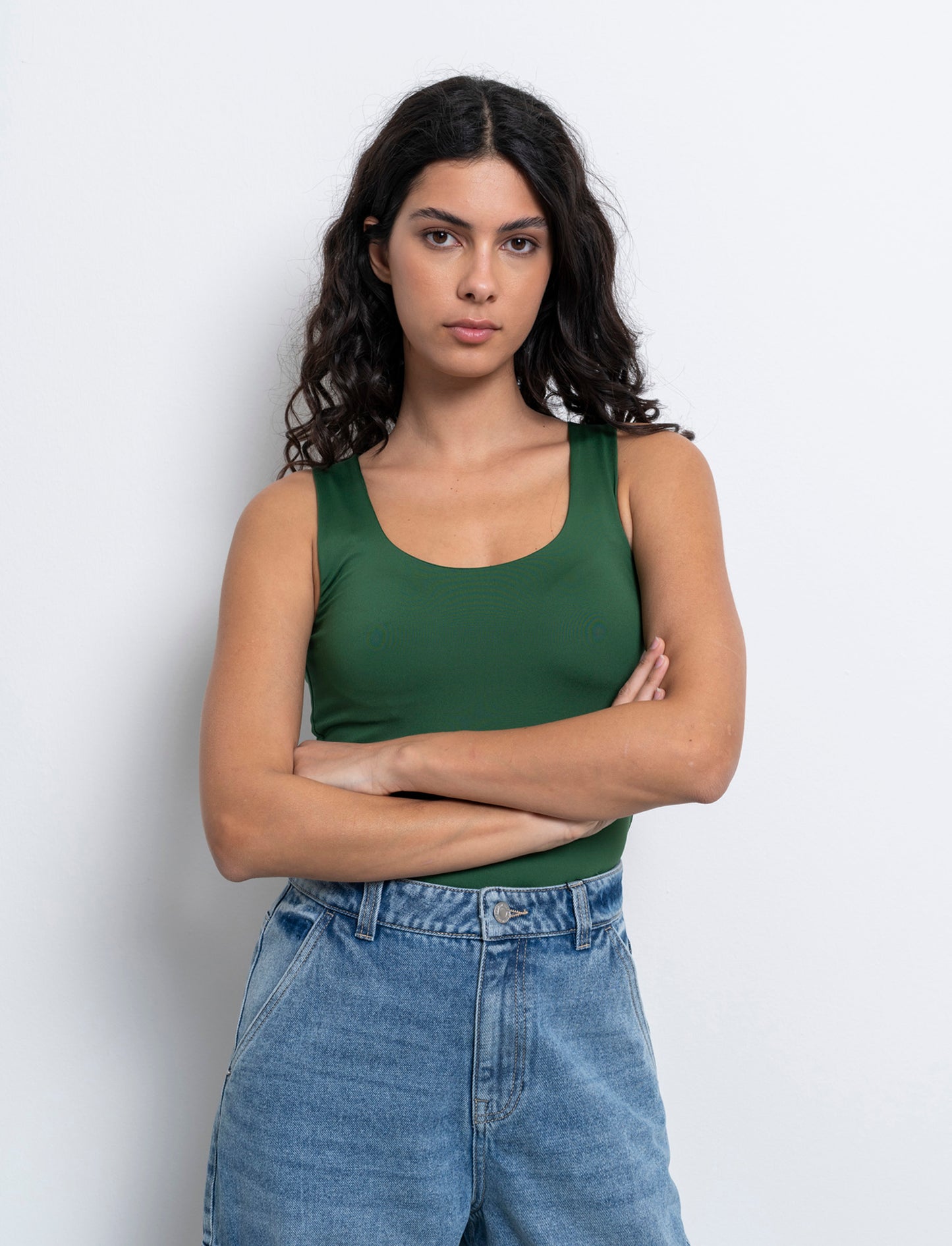 Body giromanica da donna - Verde
