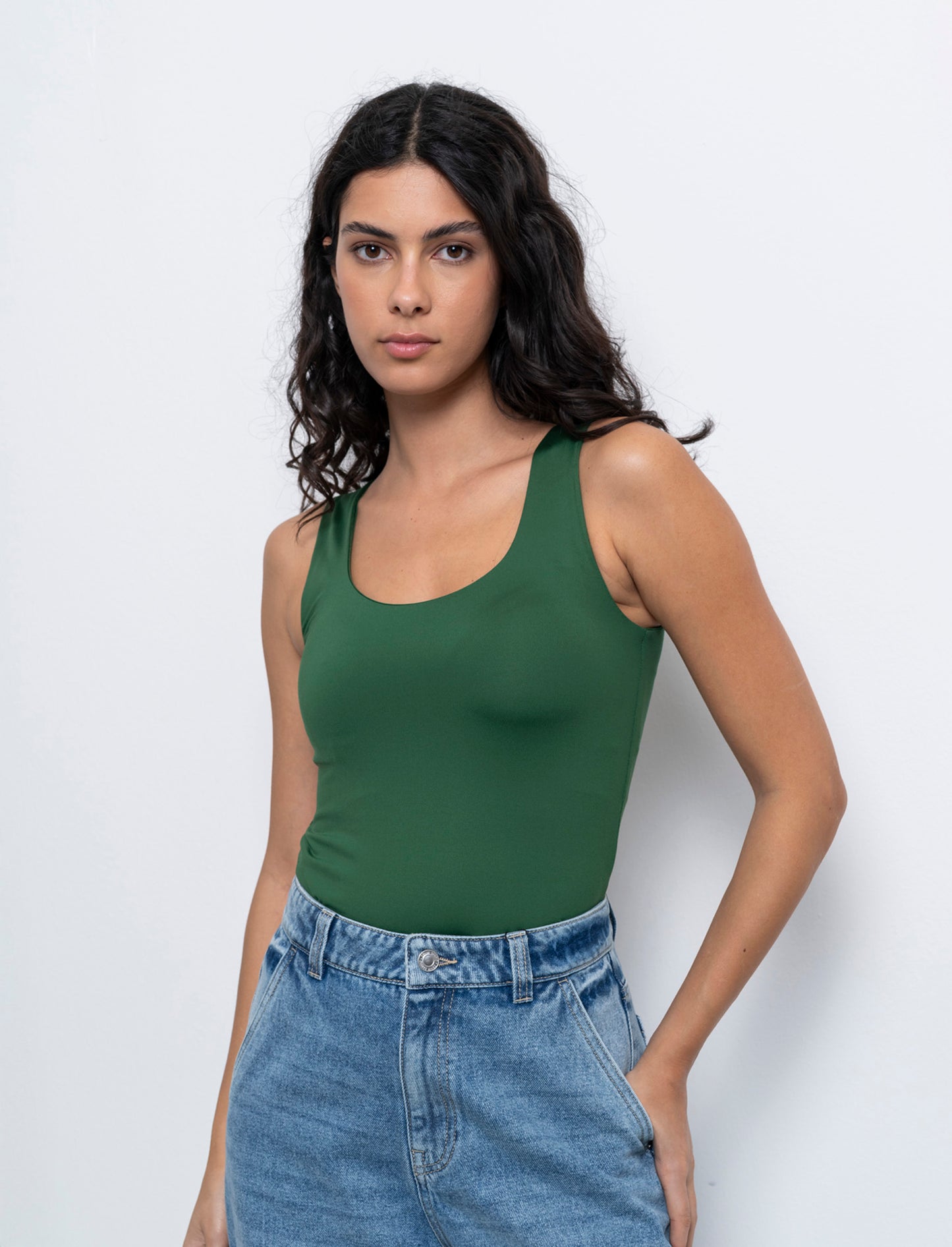 Body giromanica da donna - Verde