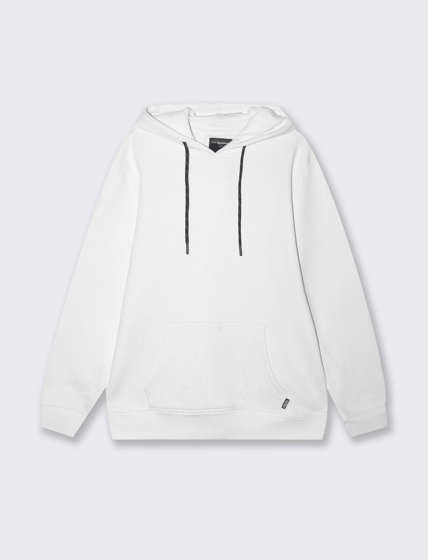 Felpa basic con cappuccio da uomo - Bianco