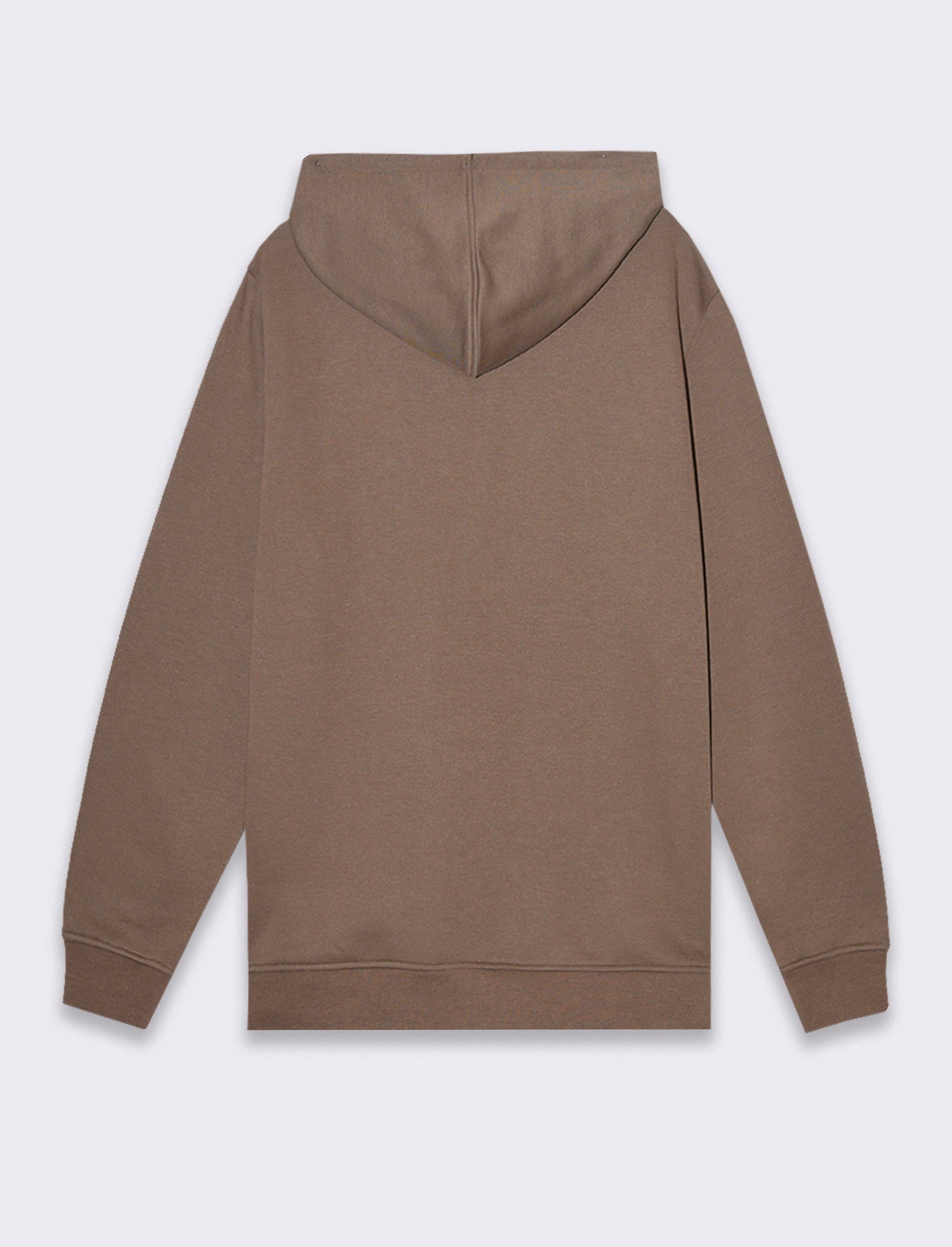 Felpa basic con cappuccio da uomo - Grigio fango