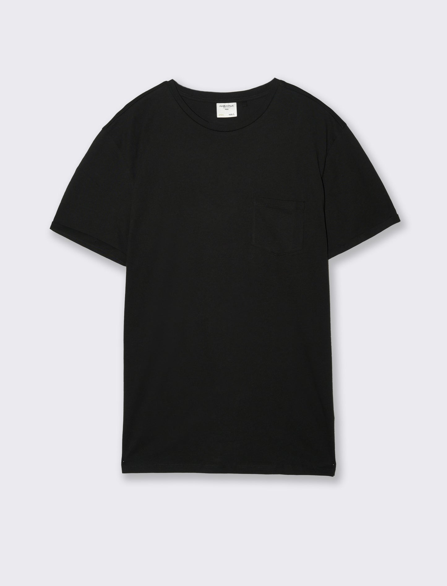 Man's basic pocket t-shirt for everyday wear - Black