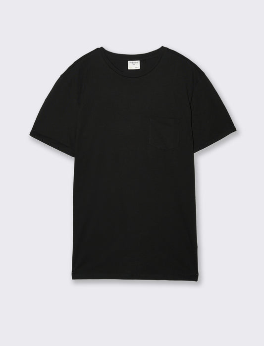Man's basic pocket t-shirt for everyday wear - Black