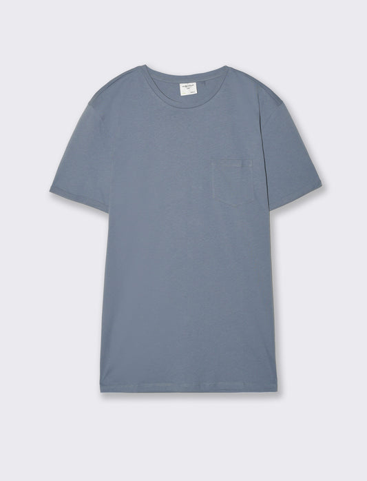 Man's basic pocket t-shirt for everyday wear - Sky blue
