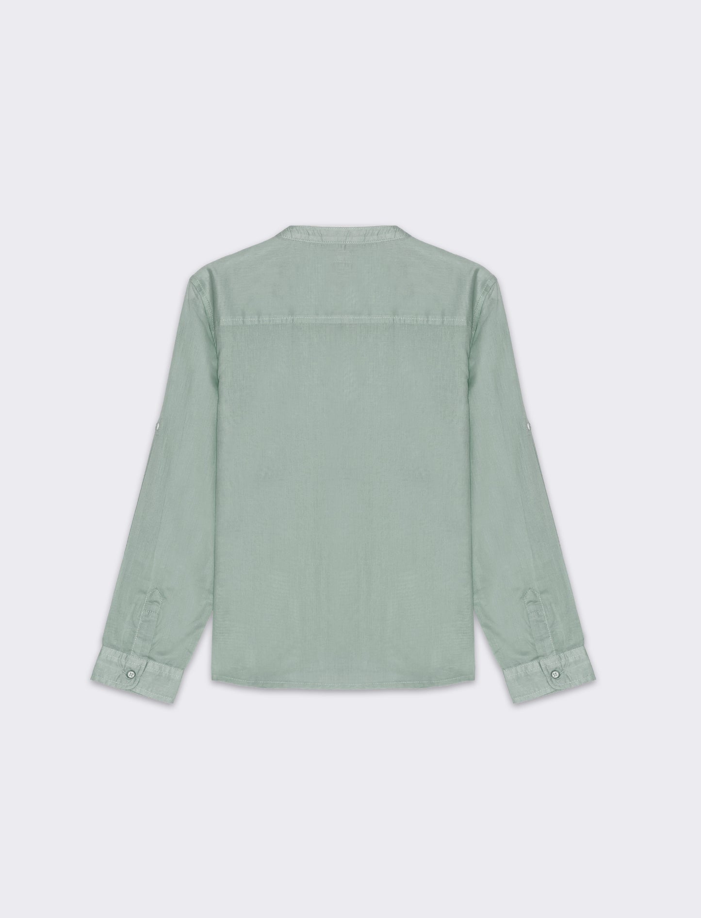 Camicia con taschino da bambino - Verde salvia