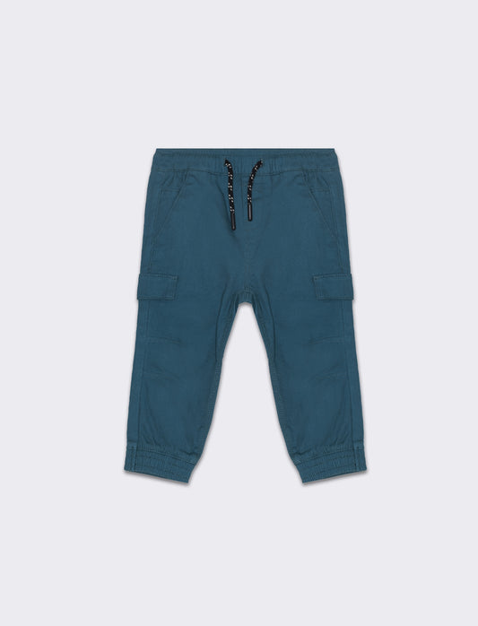 Pantalone con tasconi da neonato - Verde Ottanio