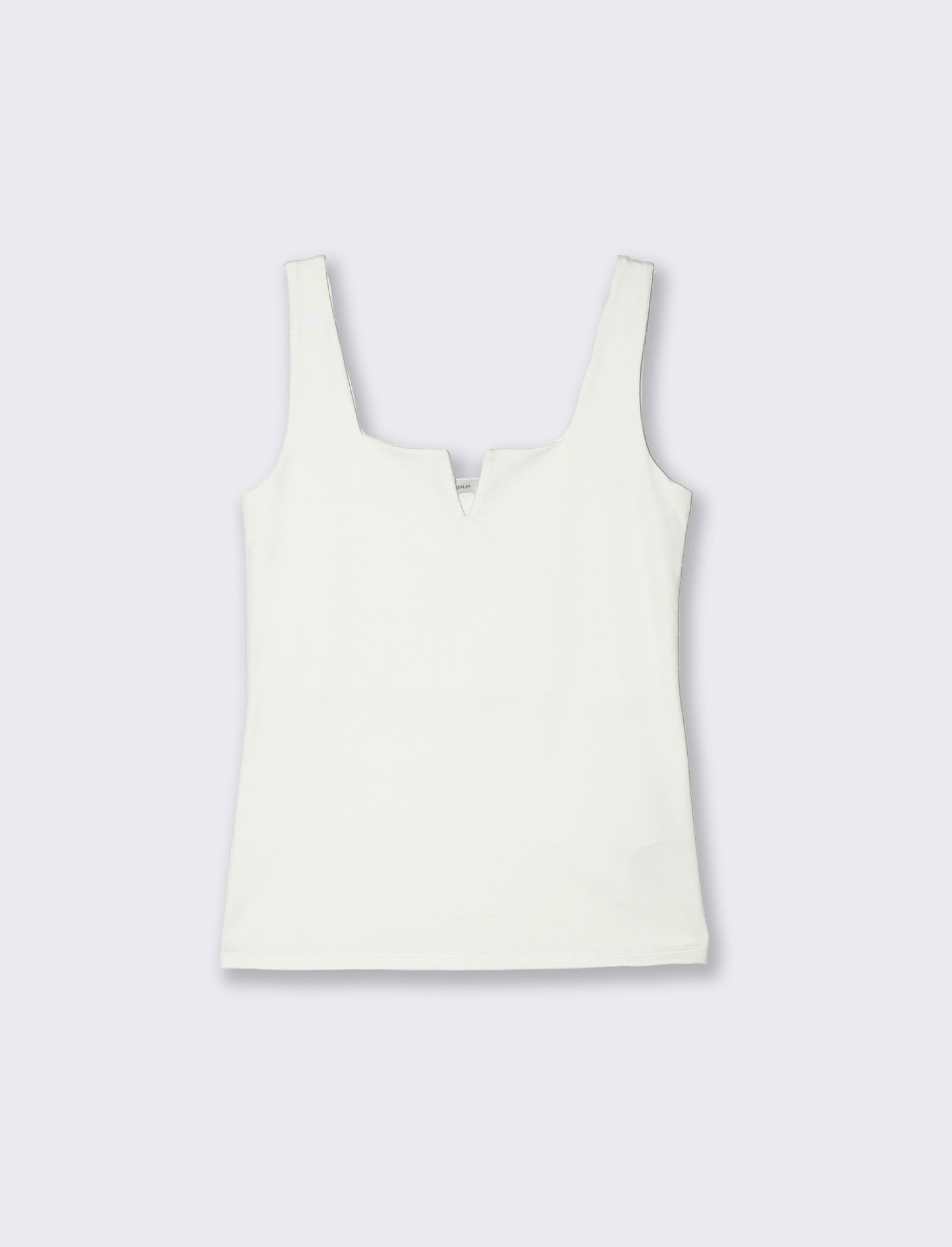 Top con spallina larga da donna - Bianco latte