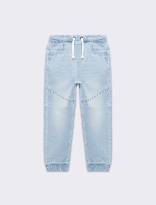 Jogger in denim da bambino - Denim chiaro