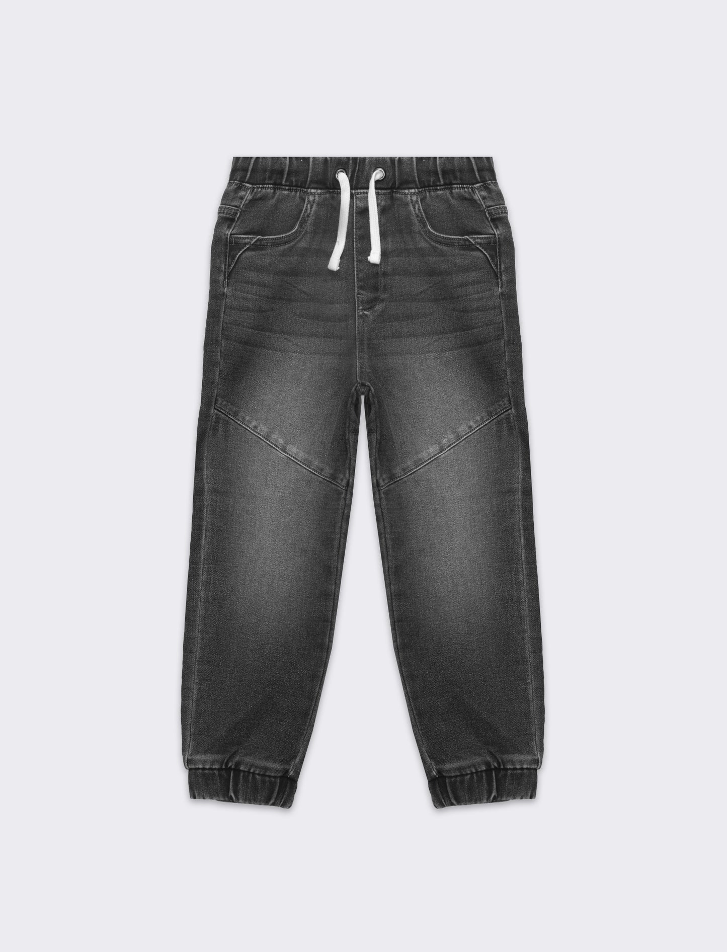 Jogger in denim da bambino - Grigio