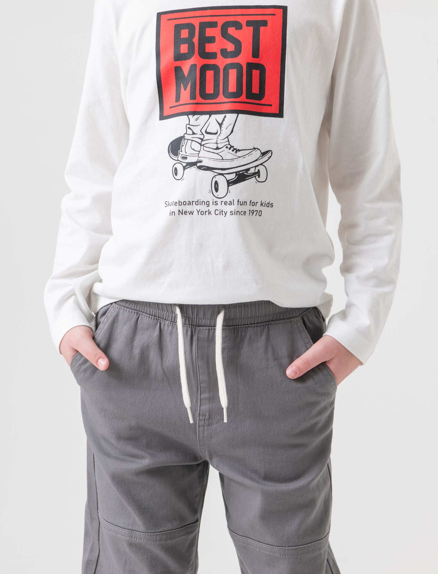 Pantaloni jogger da bambino - Grigio