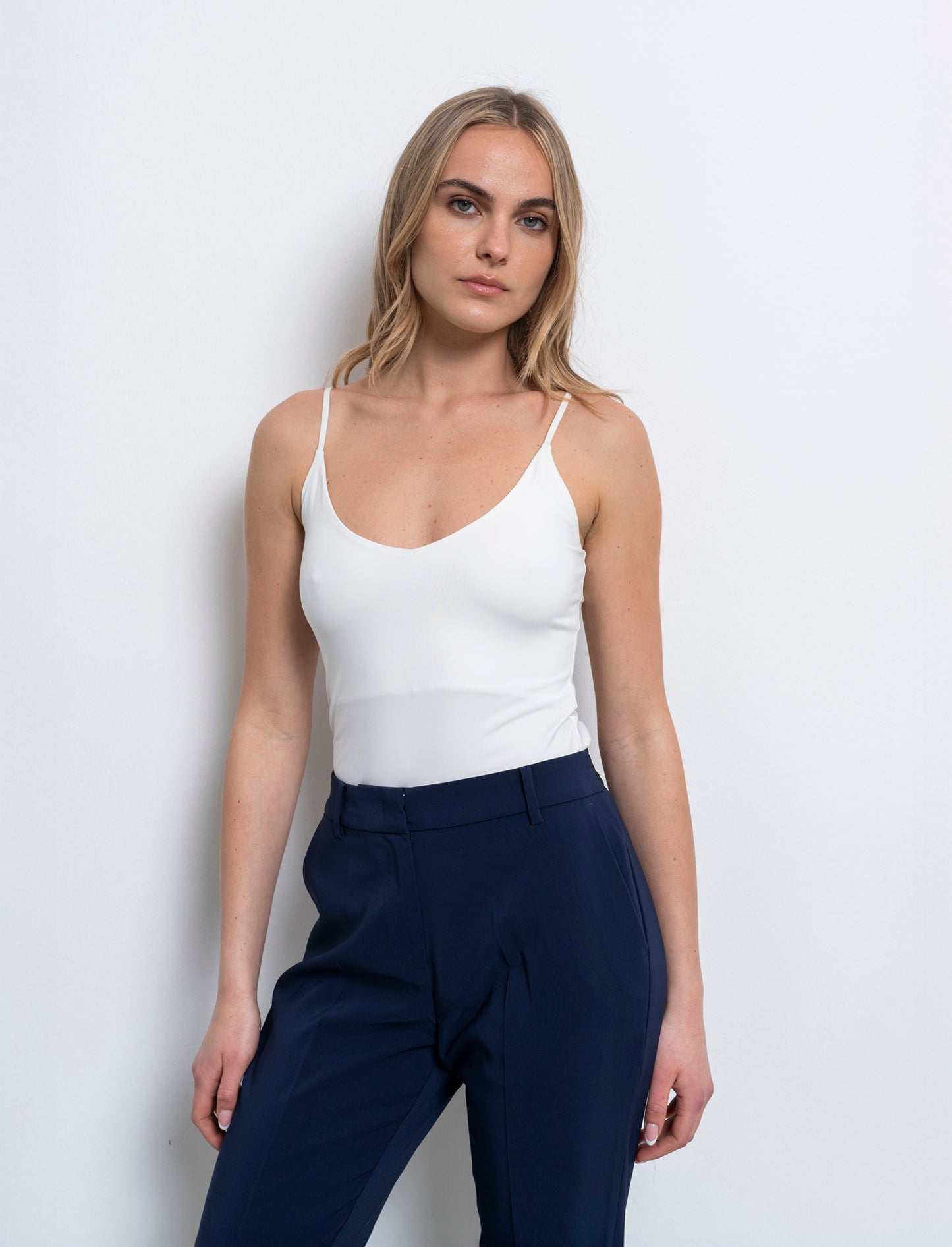 Top basico da donna - Bianco latte