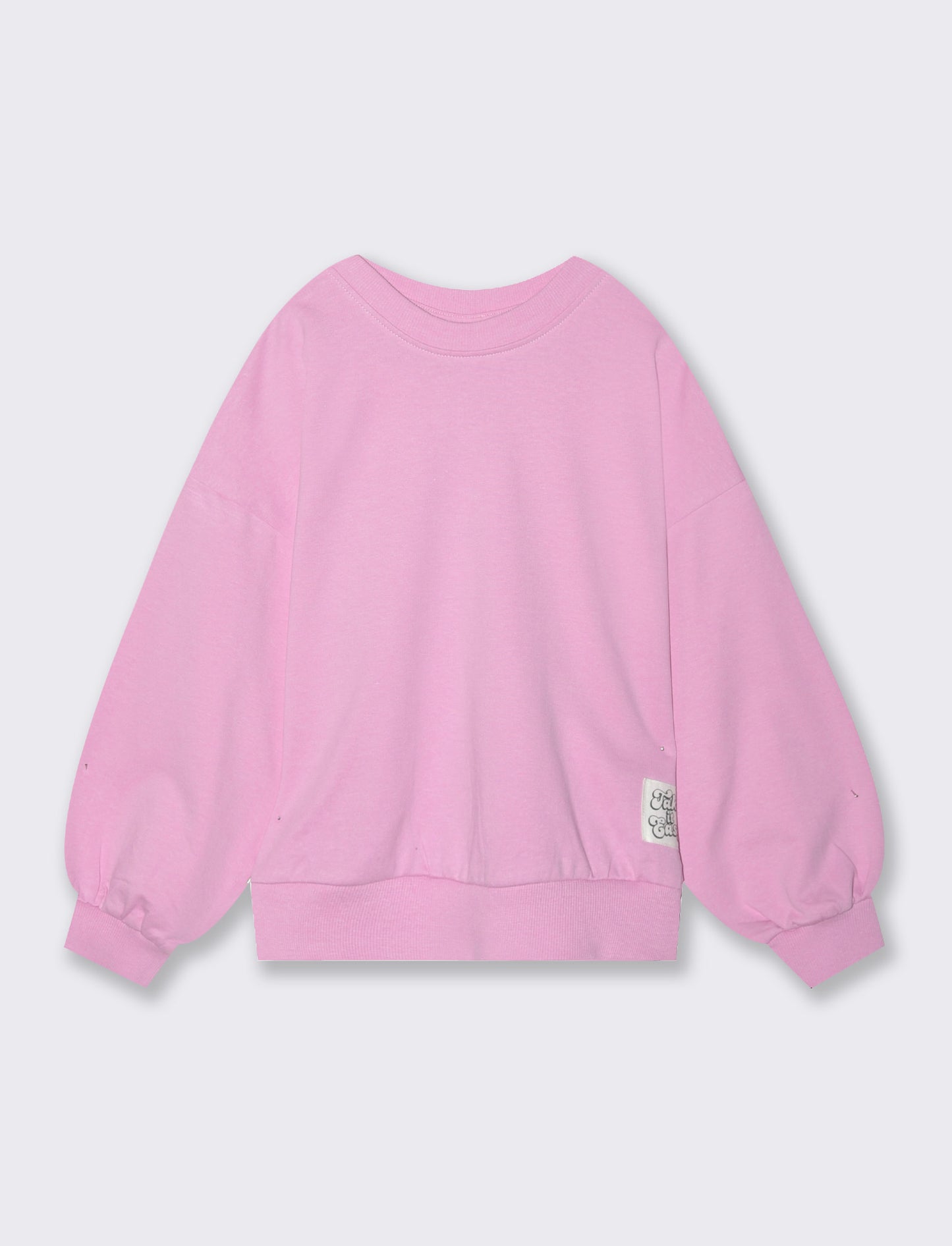 Felpa girocollo da bambina - Rosa